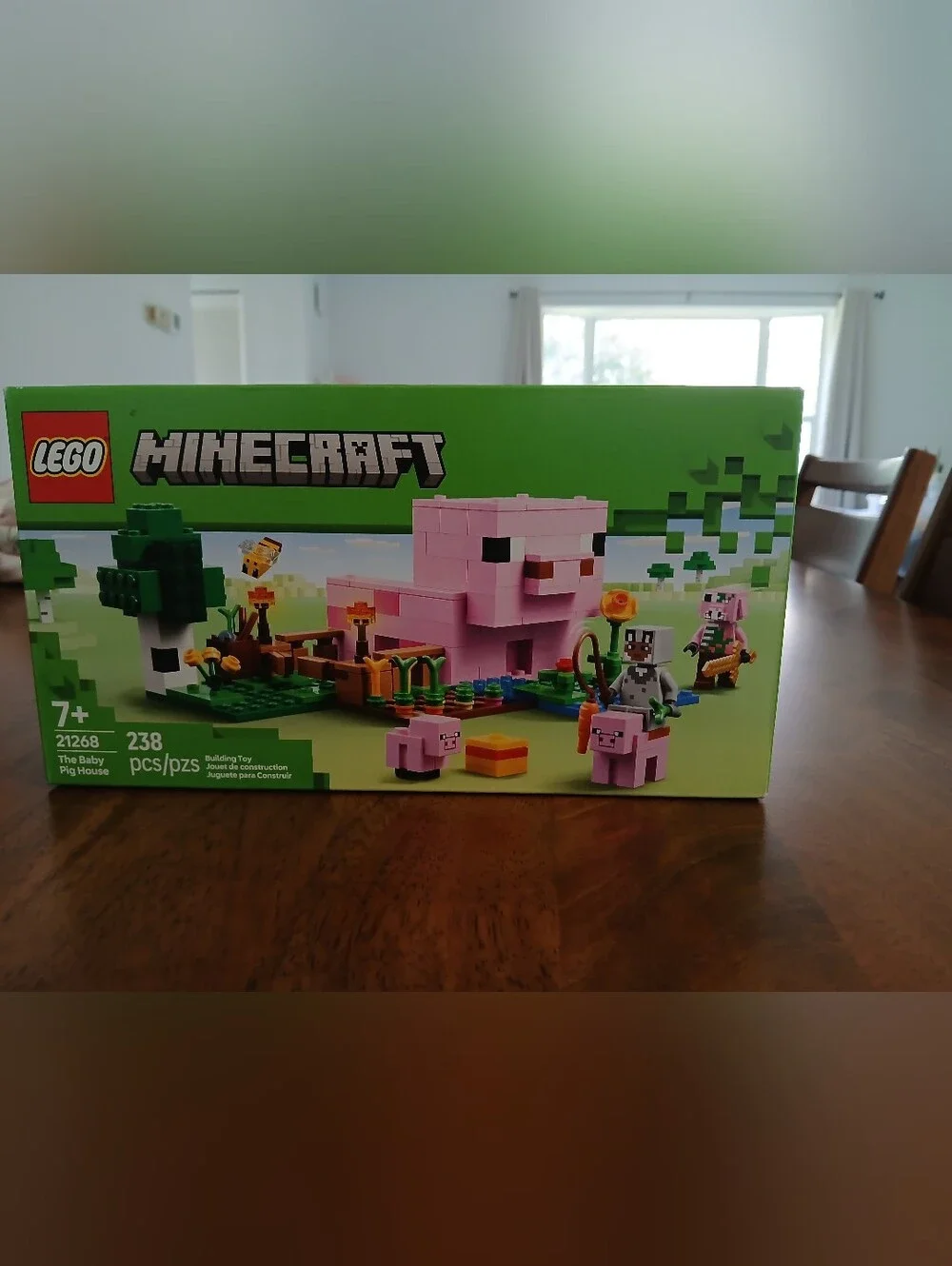 Lego Minecraft Pig House Playset - Pink and Green NIB Ages7+ 238 Pieces